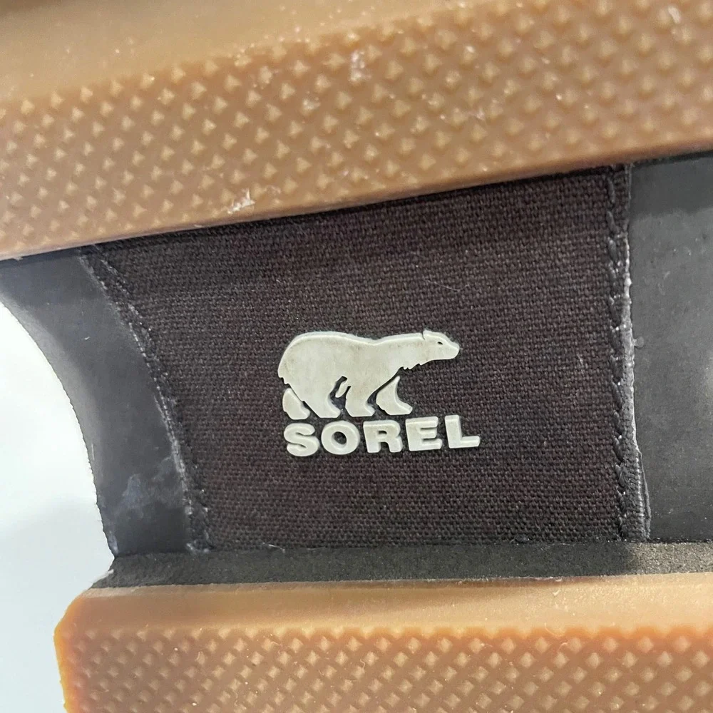 Sorel Madson Chukka Waterproof Brown Leather Boots Mens 9.5 Not Original Insoles